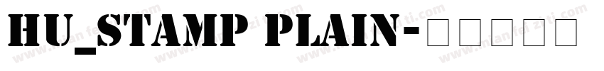 Hu_Stamp Plain字体转换